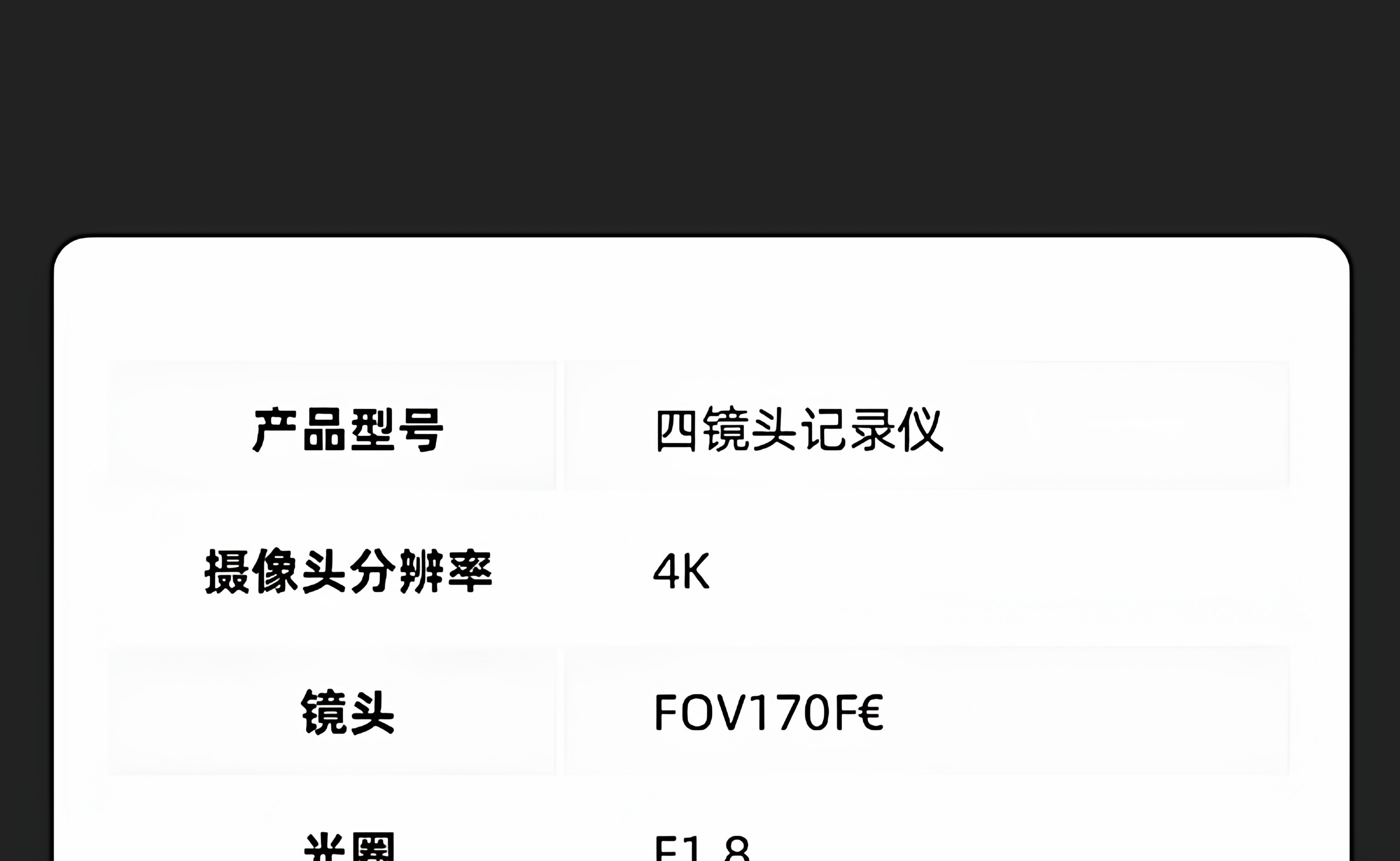 2026 New Model Four-Lens Dash Cam with Ultra-High Definition Night Vision, 360-Degree Panoramic View, and Installation-Free Reversing Image