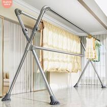 Canon hand lifting clothes hanger Home Balcony Indoor Sunburn God Instrumental floor folding telescopic cool clothes 