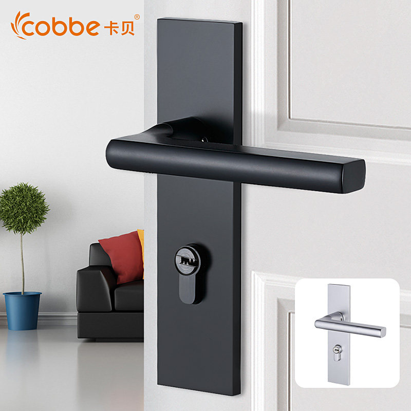 Carbay American side Necropolis Steel Wooden Door Lock Aluminum White Black Door Lock Plus Door Fold-out Plus Door Suck three sets-Taobao