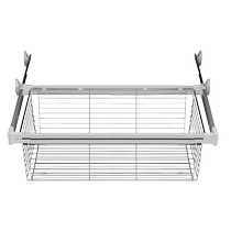Kabei wardrobe basket drawer-type telescopic trouser rack home cloakroom built-in storage rattan basket pants drawer rack storage basket