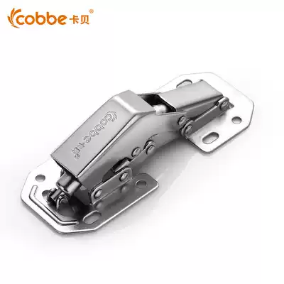 Cabe thickened drilling-free hinge cushioning damping integral cabinet door loose-leaf wardrobe spring hinge in the bent straight and twisted chain