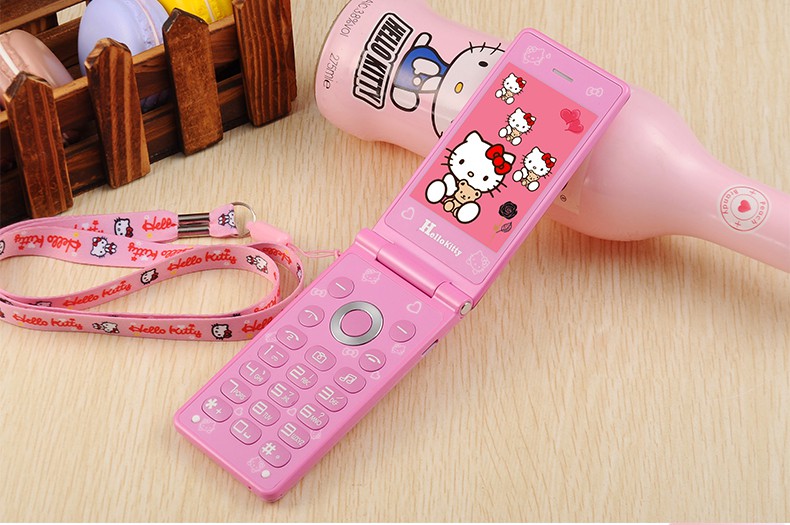 SATREND D10 cá tính dễ thương lật KT mèo mini trẻ em hoạt hình cô gái sinh viên siêu nhỏ điện thoại di động chữ viết tay - Điện thoại di động iphone giá rẻ
