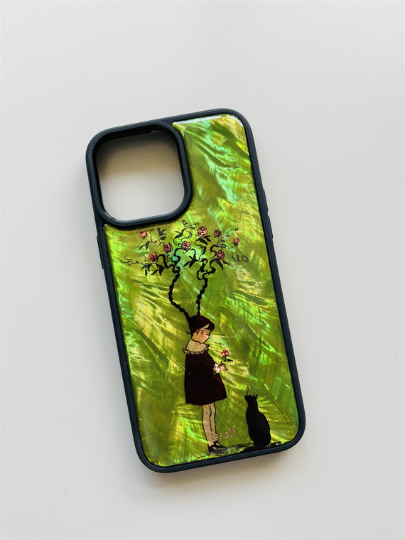 Ssself For Girls Natural Japanese Style Literary Retro High Quality Premium 15, 14, 13, 12, 11 iPhone Case