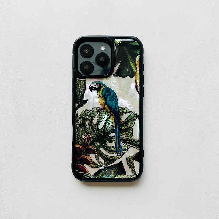Dark Tropical Bird 16 Pro Max – Pro/Plus/Max/Air – 17, 16 – For Girls High Quality Premium iPhone Case