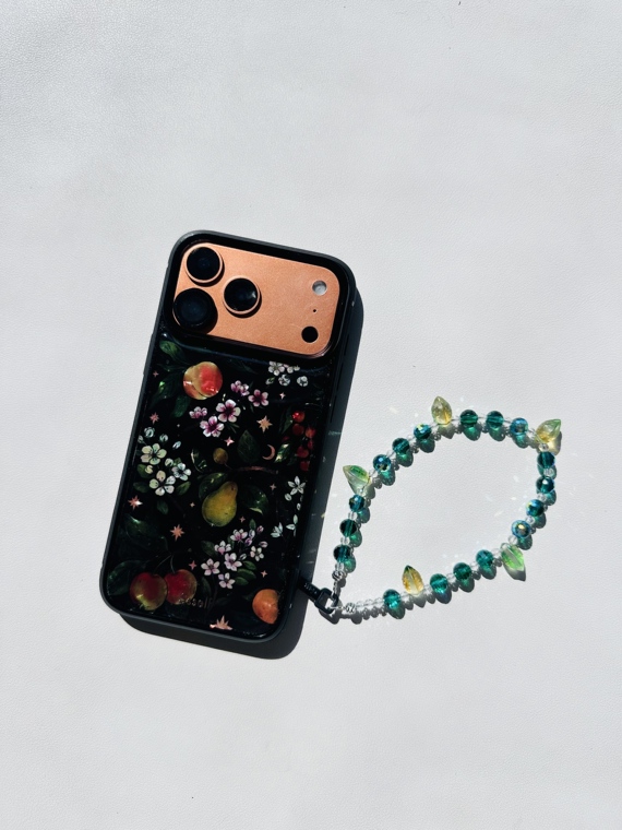 Colorful Butterfly & Fruit Pattern Silicone iPhone Case
