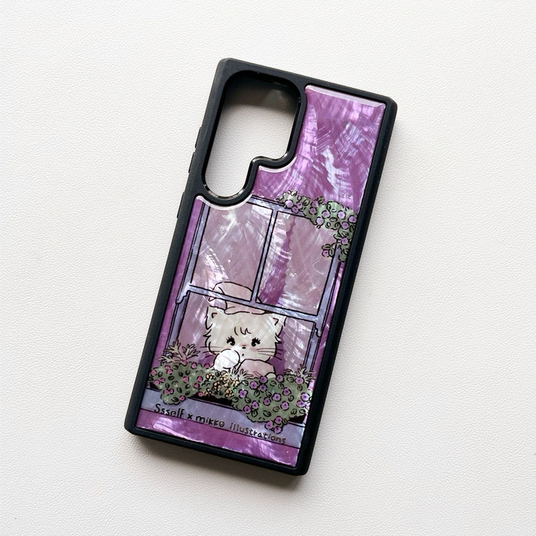 Cherubic Angel Black Stars Samsung Phone Case