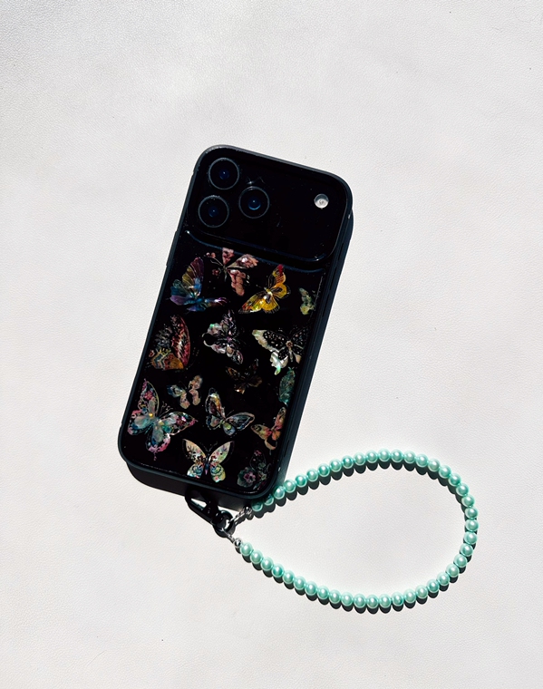 Colorful Butterfly & Fruit Pattern Silicone iPhone Case