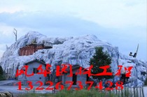 Custom-made imitation wood wooden house garden landscape sculpture playground outer packaging project Luxury hotel clubhouse decoration production