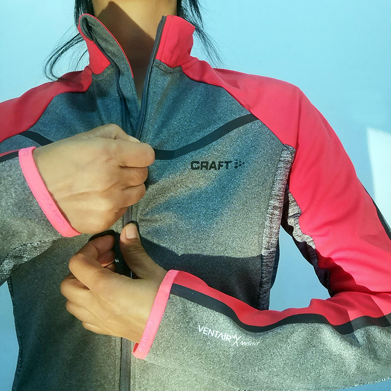 CRAFT running blouse Women's jacket windproof soft shell anti-splash water standout ski plus suede cold and warm autumn and winter