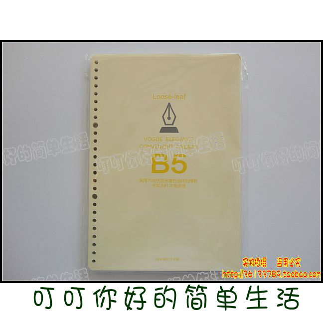 Doolin DL-2699B B5-100 page26 Hole Notebook Inside Page (Mike Yellow Paper)