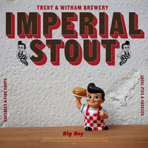 Export tail list retro VINTAGE American hamburger boy BIG BOY hand-made doll toy ornaments