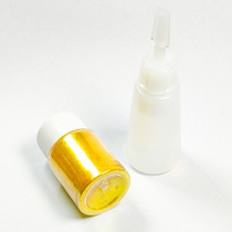 Handmade gold powder inlay special gold cinnabar ultra-bright flash gold powder glue set Mo Fans handmade