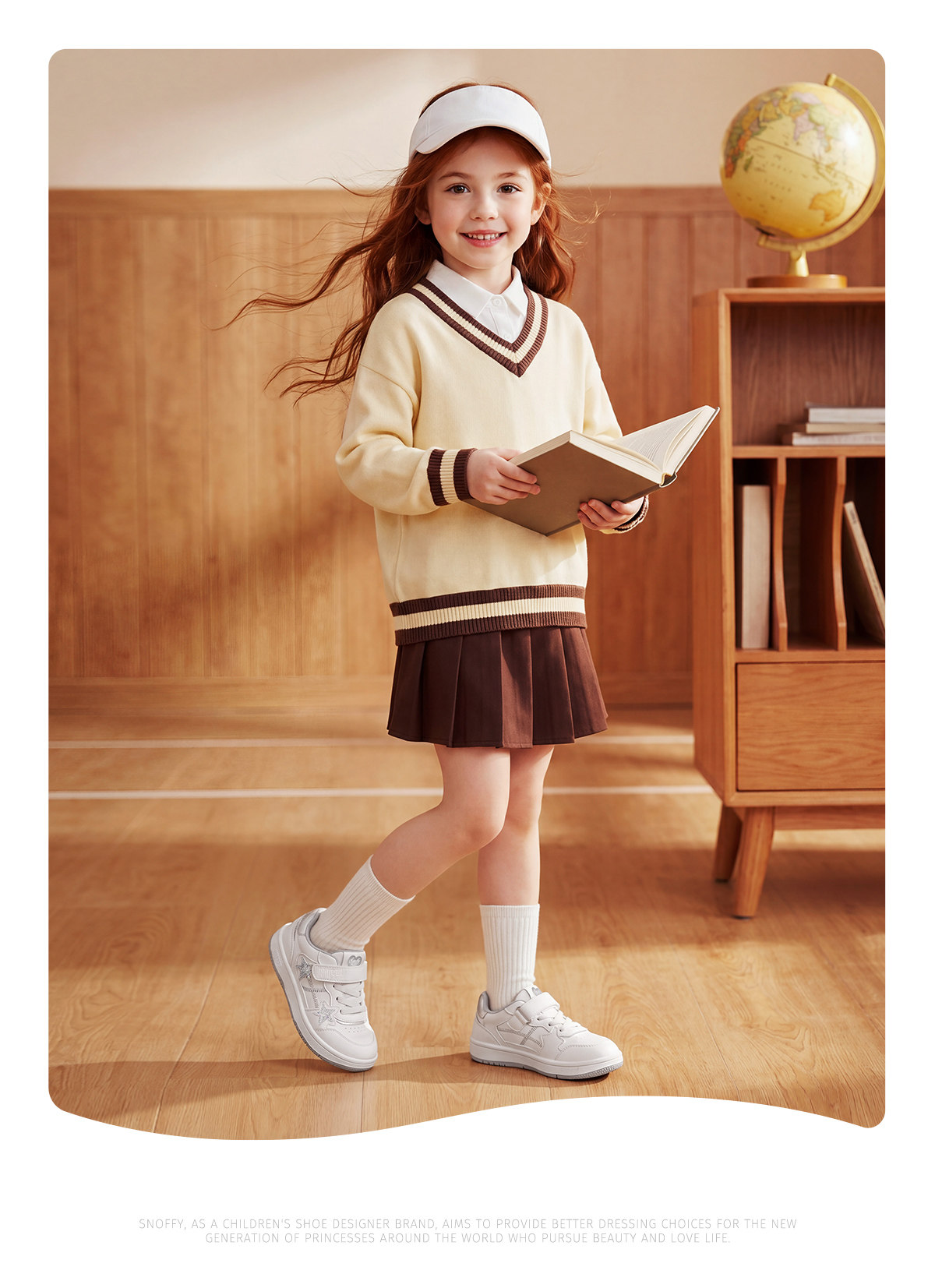 开学季｜斯纳菲女童小白鞋星星板鞋秋新款儿童软底轻便学生休闲鞋 — 16