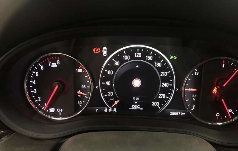 Regal, Lacrosse, Envision, Malibu XL Lcd Instrument Panel Opc Sport Theme Interface Traffic Sign Recognition