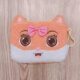 Three Squirrels Cartoon Plush Coin Purse Cute Card Holder Plush Crossbody Bag Phone Bag Portable Makeup and Lipstick Bag