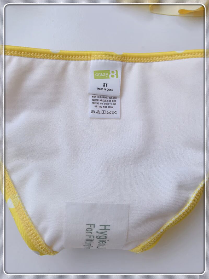 GYMBOREE / Golden Baby C8 Girl Split Sling Áo tắm màu vàng Big Wave Point 0-5 Năm quần áo sành điệu cho be gái