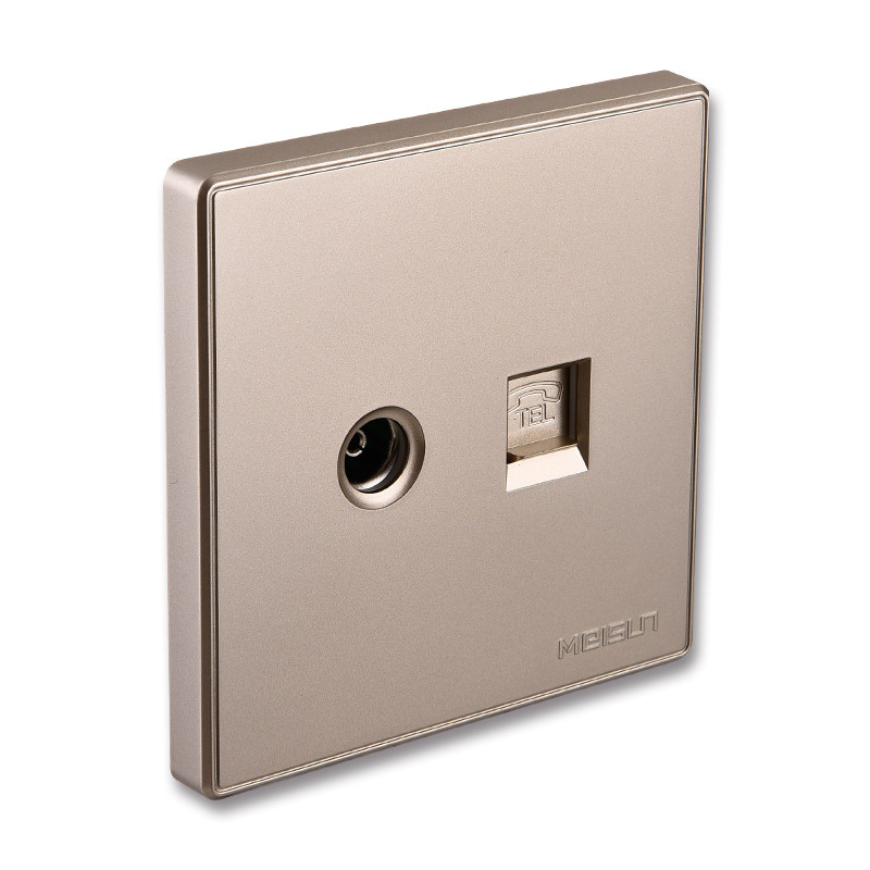 Meishang switch socket Concealed switch socket Cable TV Internet phone socket TV phone socket