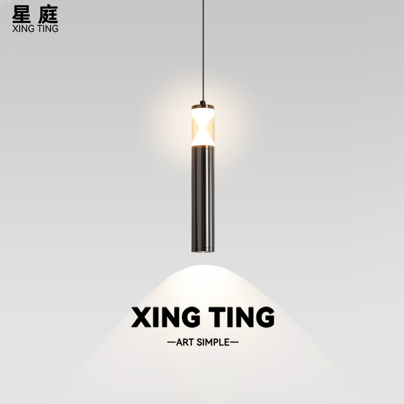 Italian Minimalist Bedside Pendant Light, Creative Hallway Entrance, High-End Bar Counter, Unique Artistic Long Strip Pendant Lighting