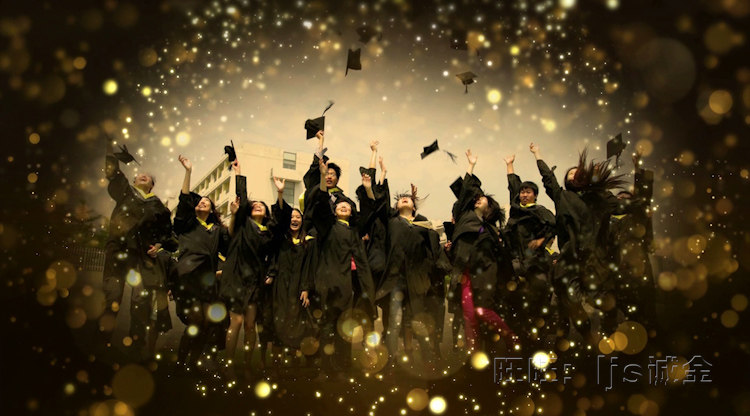 唯美金色粒子青春毕业季怀旧纪念同学聚会开场片头电子相册视频AE模板 4.28