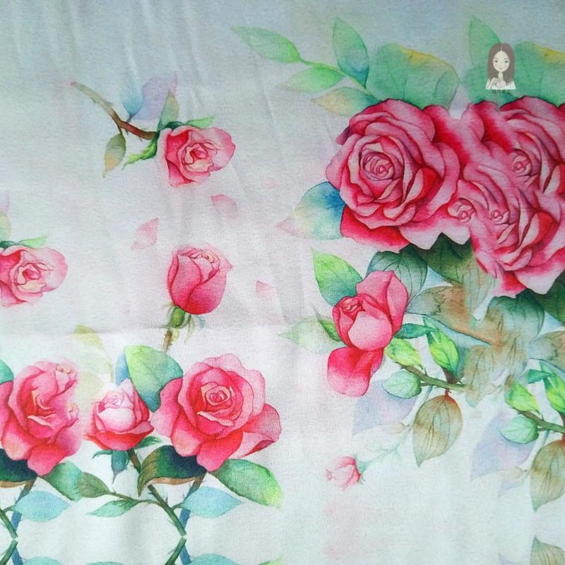 Vải thủ công DIY 12 sợi thơm định vị vải vàng 22 * ​​38CM đối xứng hai chiều chất liệu vải cotton