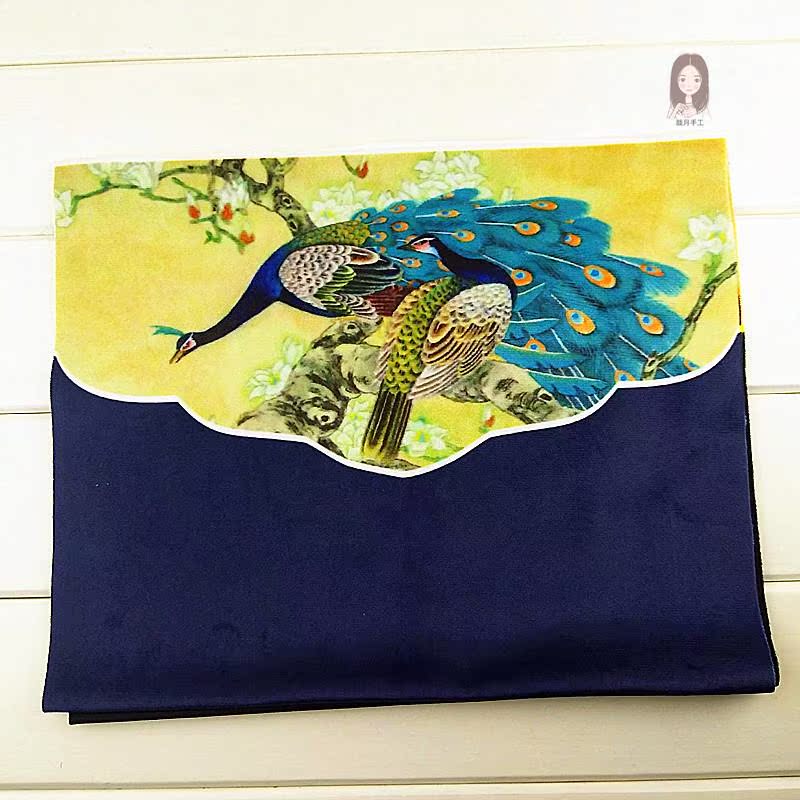 DIY vải thủ công 3 vải nhung định vị vải vàng 29 * 47CM đối xứng hai chiều vải cotton co giãn 4 chiều