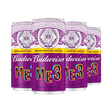 肖战代言！百威ME3果啤310ml10听