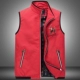 Mùa xuân và mùa thu vest cá mập cộng với cotton kinh doanh vest nam đứng cổ áo dày vest rộng tay áo rộng tay ao ba lo nam