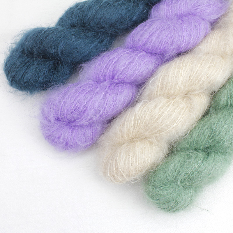 Sheng Lian wool mohair wool mohair thread mohair hand knitted in chunky sweater cardigan scarf line
