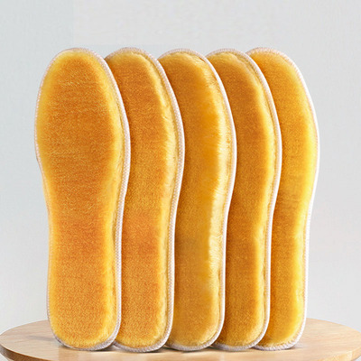 【多双】加绒加厚羊毛保暖棉鞋垫