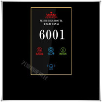 Electronic door number Six-in-one digital touch smart doorbell Custom Hotel Hotel Hotel Inn Guest room Square