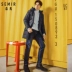 Quần jean nam Senma 2018 mùa đông nam mới quần thẳng nam thanh lịch giản dị mùa thu và quần mùa đông quần nam phong cách thời trang nam Cao bồi