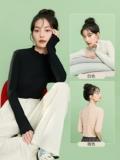 Semir, белая цветная осенняя черная шерстяная базовая приятная телу футболка, подходит для подростков, высокий воротник