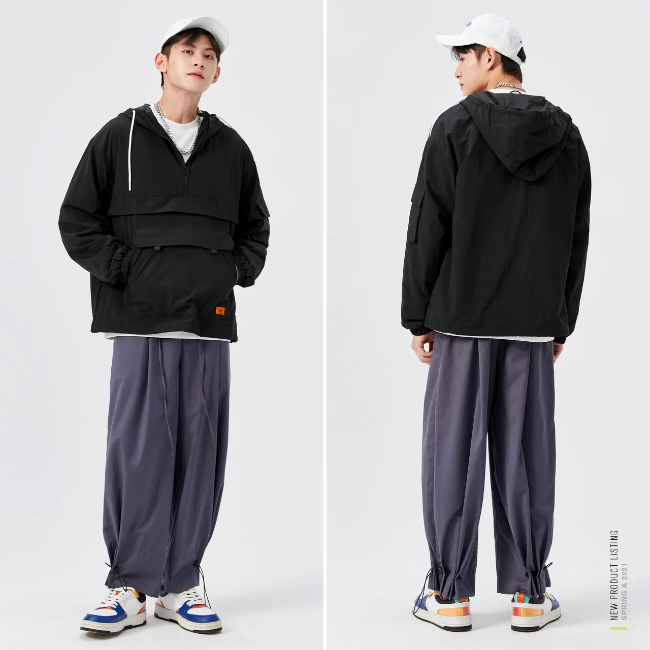 Мужская куртка Semir, осеннее цветное худи с молнией, коллекция 2021