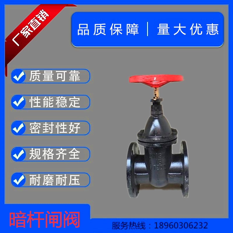 Copper rod copper core cast iron gate valve copper rod flange gate valve Z45T-10 copper rod copper core gate valve DN50 80 100