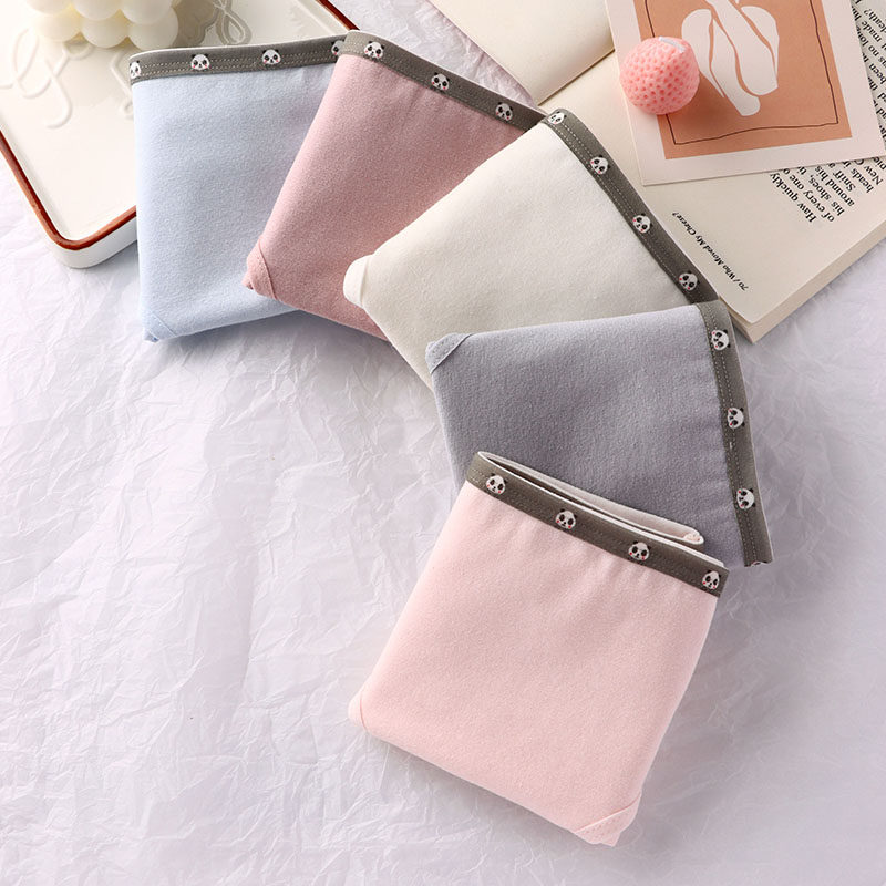 Underwear women's pure cotton antibacterial mid-waist simple and cute Japanese student girl new 2021 popular fashion briefs