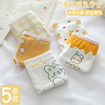 Lady Briefs Women Summer Slim pure cotton antibacterial full cotton crotch Waist Lovely Day Ensemble Girl Breathable Triangle Shorts