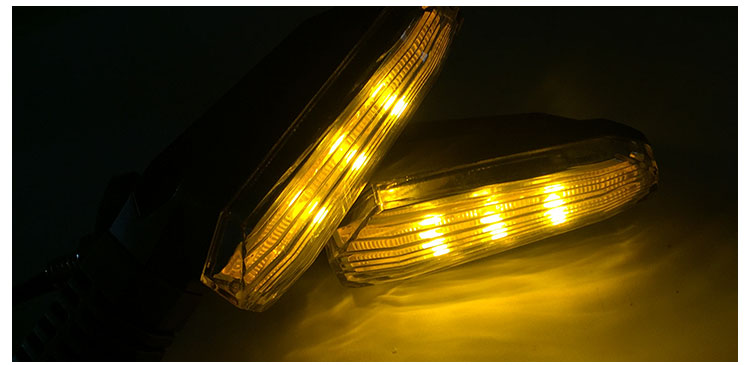 Xe máy thể thao cải tiến phụ kiện Kawasaki nhỏ ninja phía sau đèn led rẽ báo rẽ hướng ánh sáng hướng sản xuất trong nước den led xe may