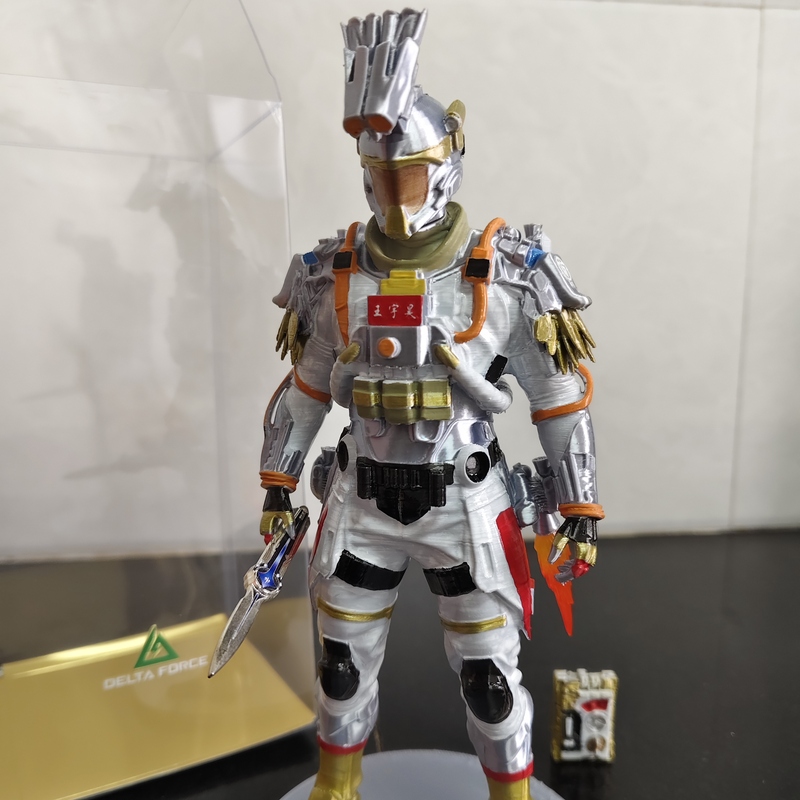 Red-Skinned Weilong Lingxiao Guardian Large Figure Delta Action Mecha Style Weilong Magnetic Jet Model Toy