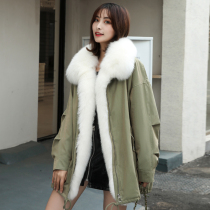 Haining Parker clothing women short small man 2020 winter New Korean version of loose fox fur coat Young