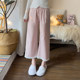 Nine-point pants woven cotton cloth women lace pajama pants women