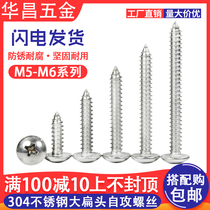304 stainless steel large flat head self-tapping screw TA large flat head cross self-tapping screw M5 M6