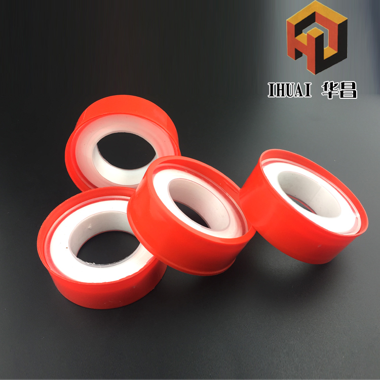 Raw material with hair thickened wide thread sealing gas waterproof adhesive tape large red roll PTFE 20 m
