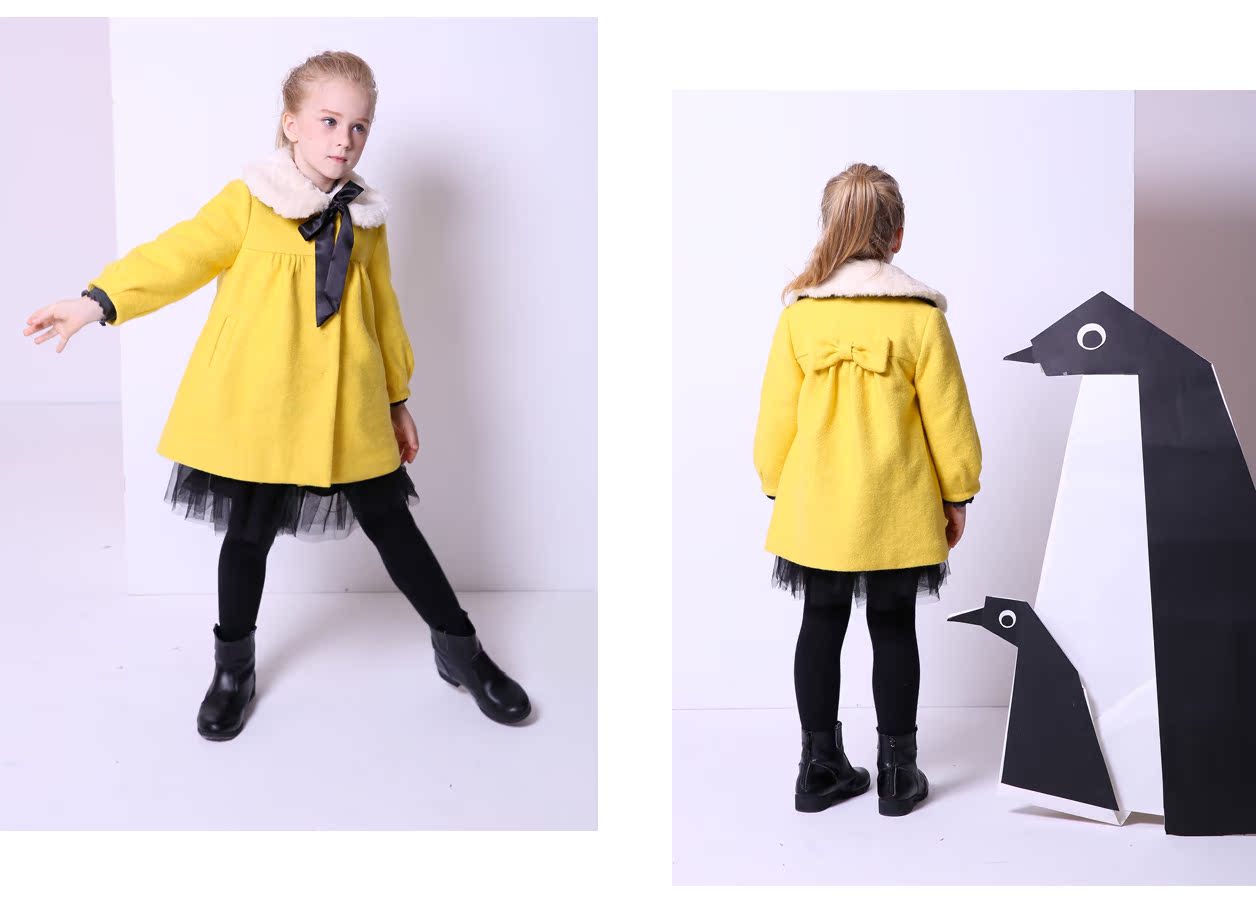 Manteau pour fille MIQIDIDA en laine - Ref 2161774 Image 19