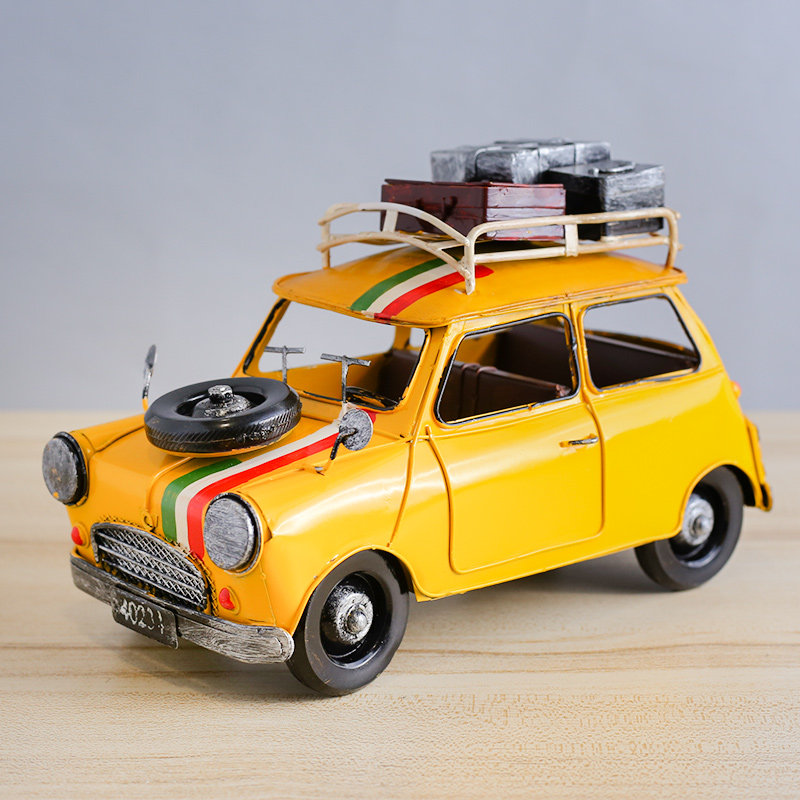 Hot Pin Iron Sheet Car Model Convertible Off-road Iron Art Pendulum Piece Living Room Craft Gift Swing Accessories Small Swing Piece Home Book House Decoration