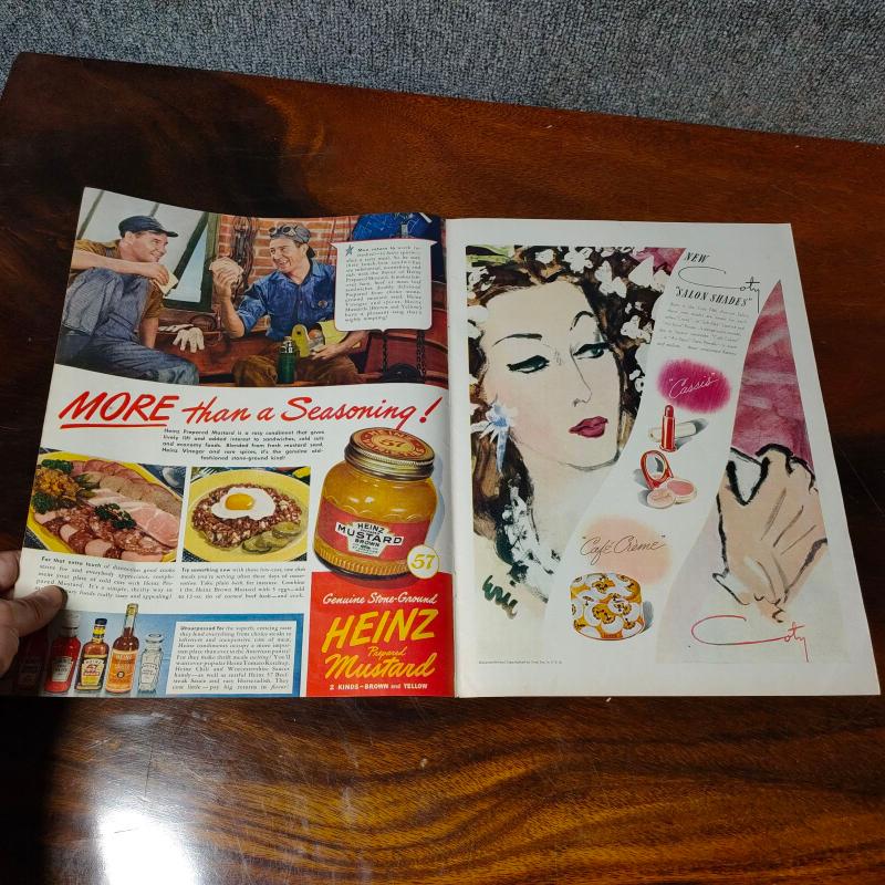 1940s American life inner page A2 graphic photography background old newspaper Sheng Daily Chi Nostalgic original