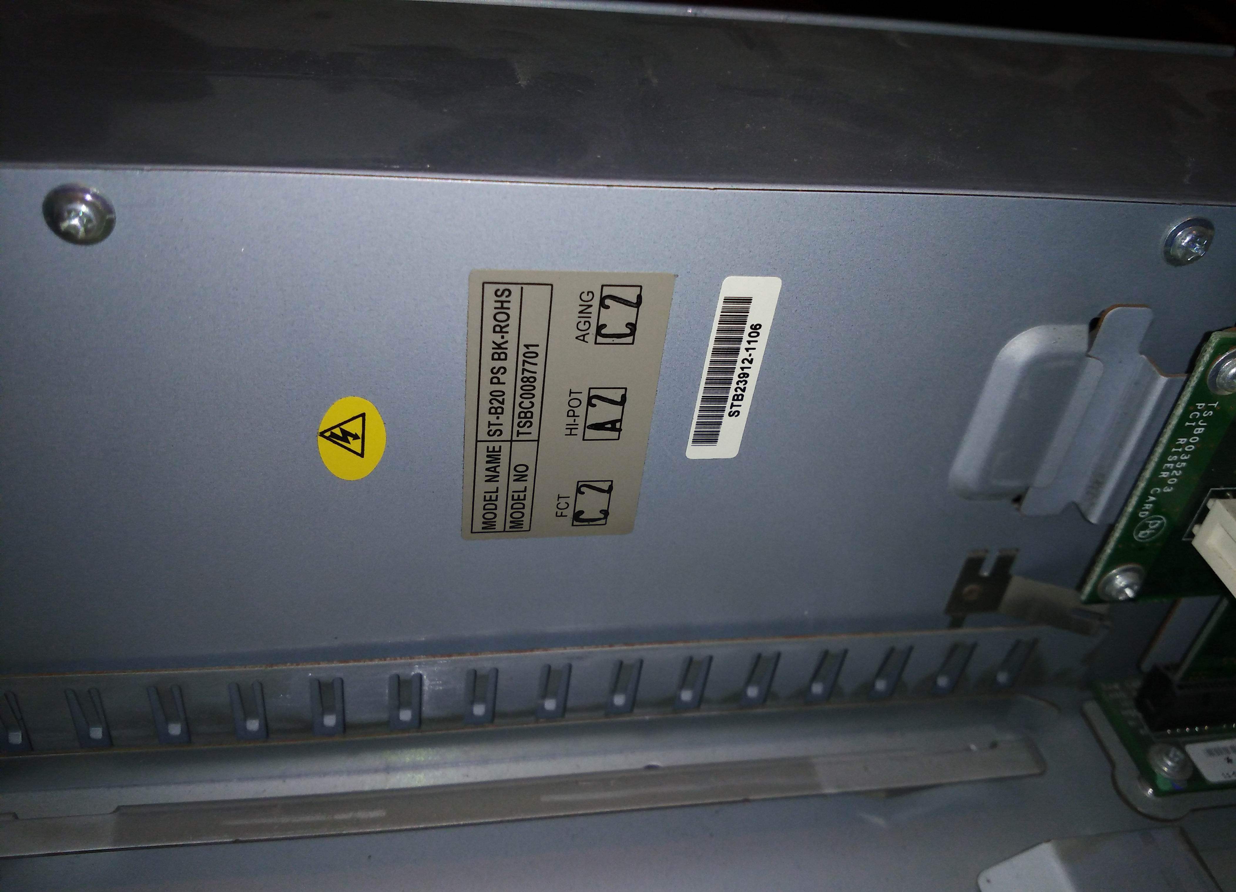 toshiba ST-B20 POS cash register machine power ST-B20 PS BK-ROHS TSBC0087701