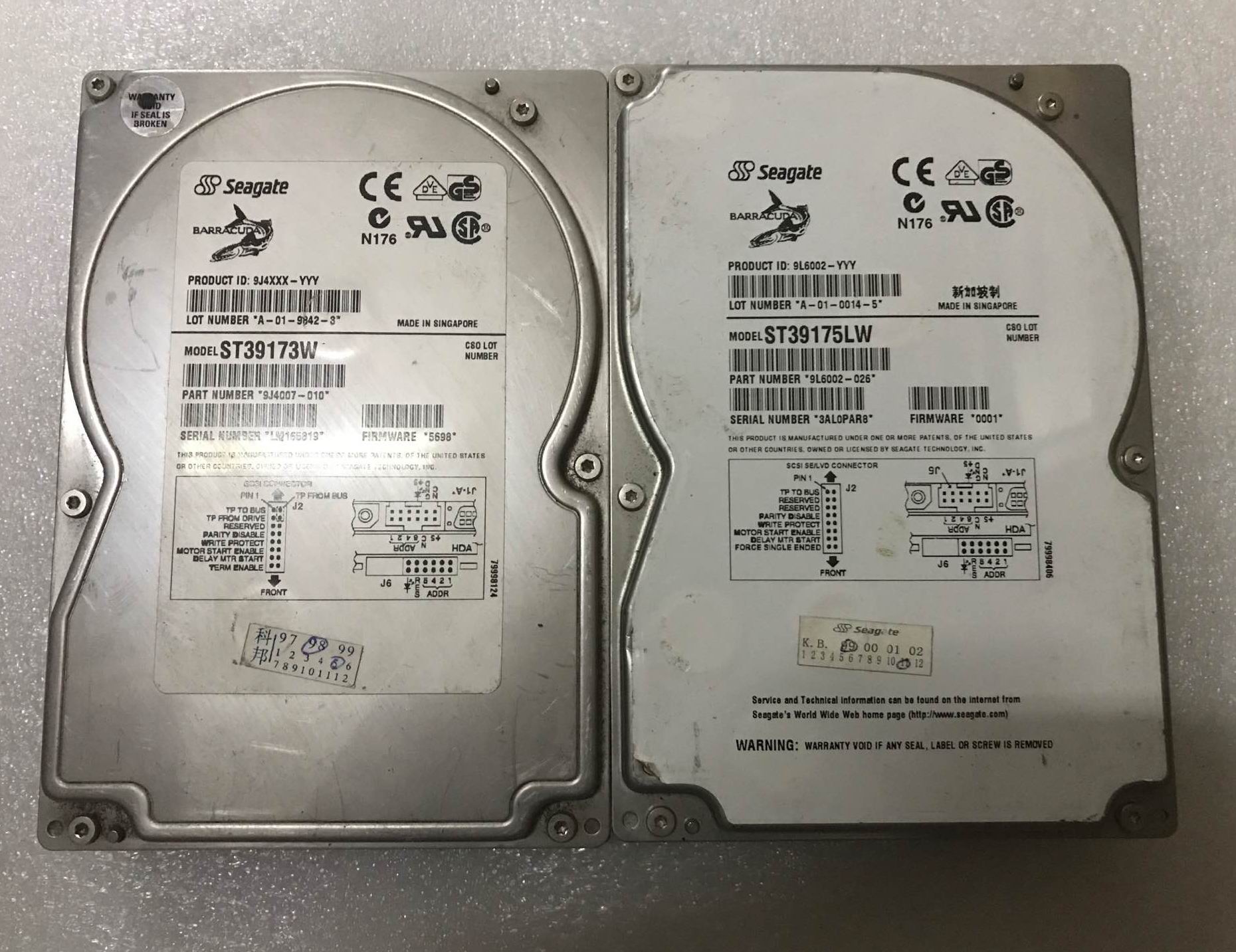 Spot Seagate ST39175LW ST39236LW 68-pin 9 1G SCSI Hard drive