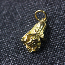 Pure Copper Cabbage 100 Chaekey Button Pendant Pendant Retro Car Key Brass Small Pendulum Piece Pure Craft Gift