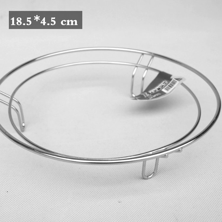 Put pan rack stainless steel round pot holder pan cushion heat insulation frame anti-burn casserole shelf kitchen shelving