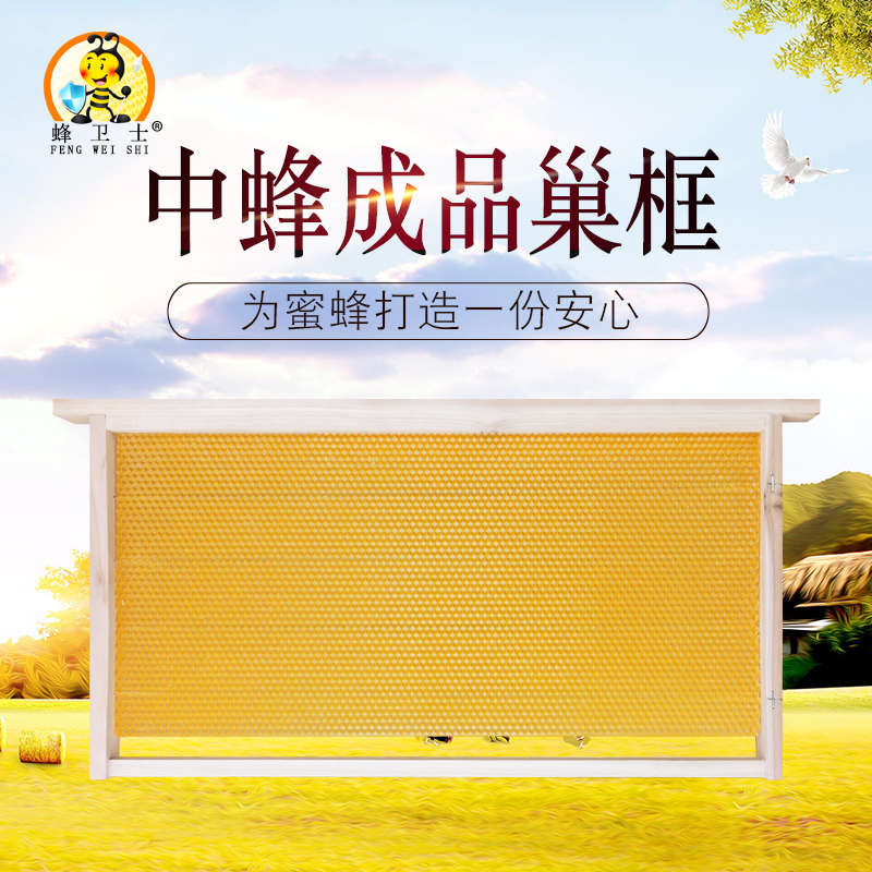 With Nest base frame Finished Nest Frame Honeycomb bee Beehives Wood Nest Base Honeybee Beehive Beehive Beehive Beehive